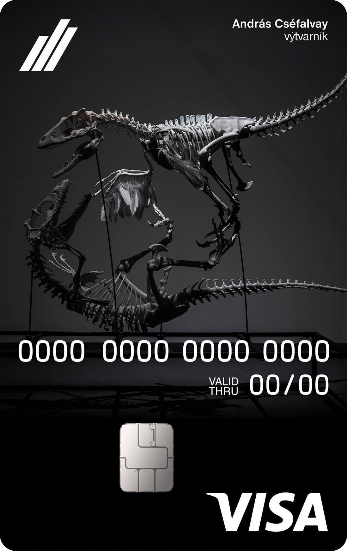Karta odkazujúca na Triumph of Feathers - model bojujúcich dinosaurov vytvorený 3D tlačou od Andrása Cséfalvaya