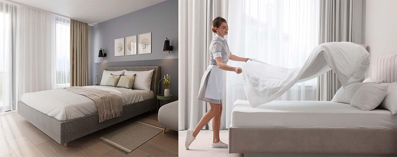 Interiér a hotelový program.