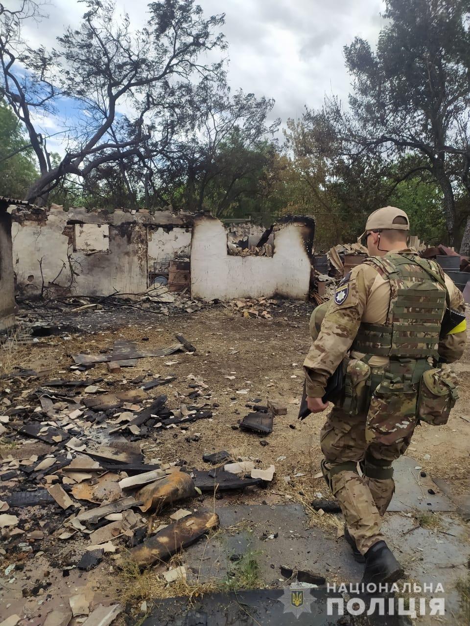 Chersonská oblasť. Policajti dokumentujú vojnové zločiny