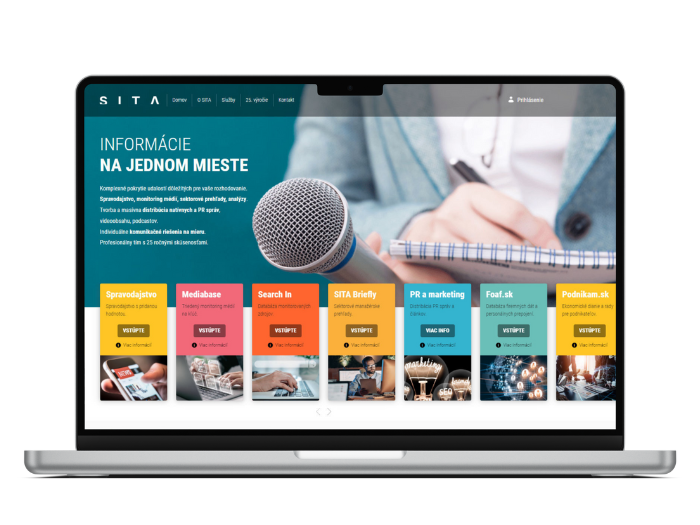 Nová webová stránka SITA - www.sita.sk.