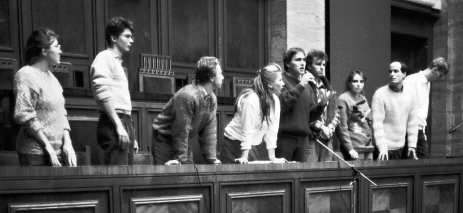 Dionýz Hochel ako študent, na obrázku druhý zľava.