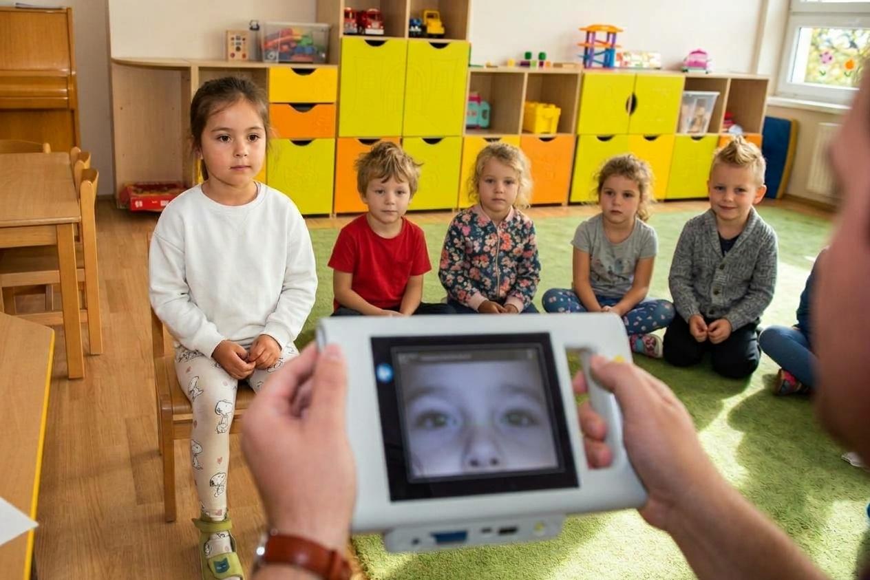 Zdravé oči už v škôlke, meranie.