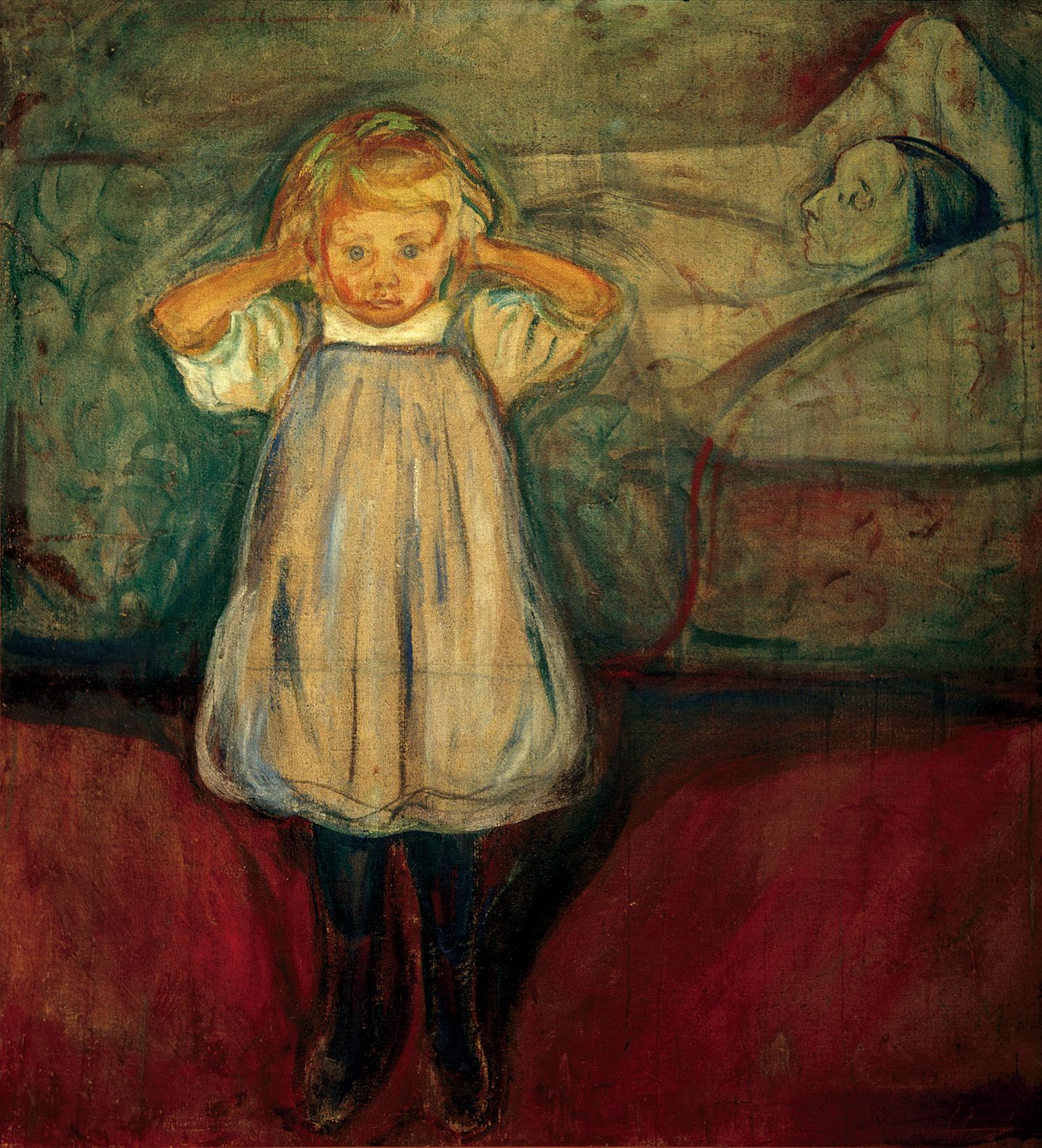 Mŕtva matka. Edvard Munch, 1899–1900.