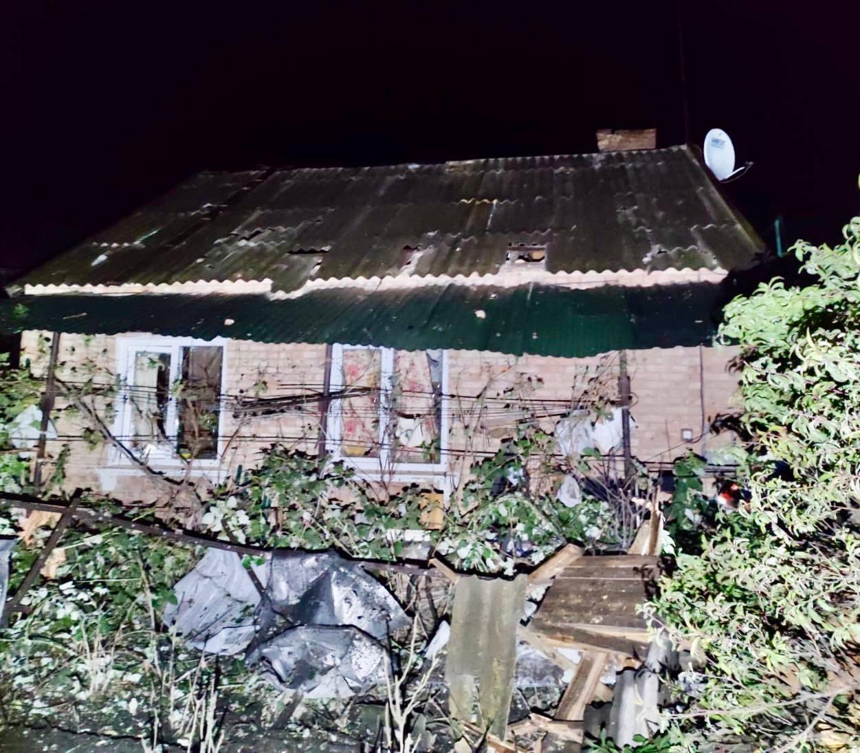 Zničený dom v oblasti Dnepropetrovsk (1).