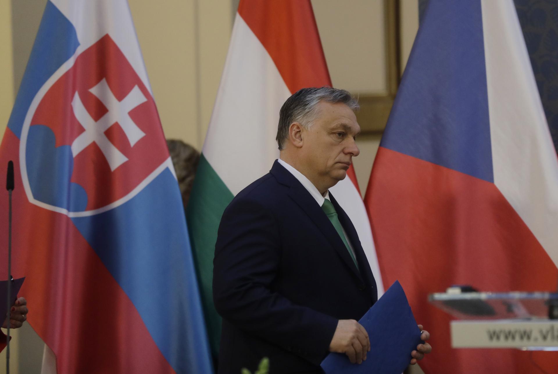 4. marec 2020 Praha, Česká republika: Maďarský premiér Viktor Orbán rokoval s lídrami krajín Vyšehradskej štvorky nielen o boji proti koronavírusu, ale aj o imigrácii.