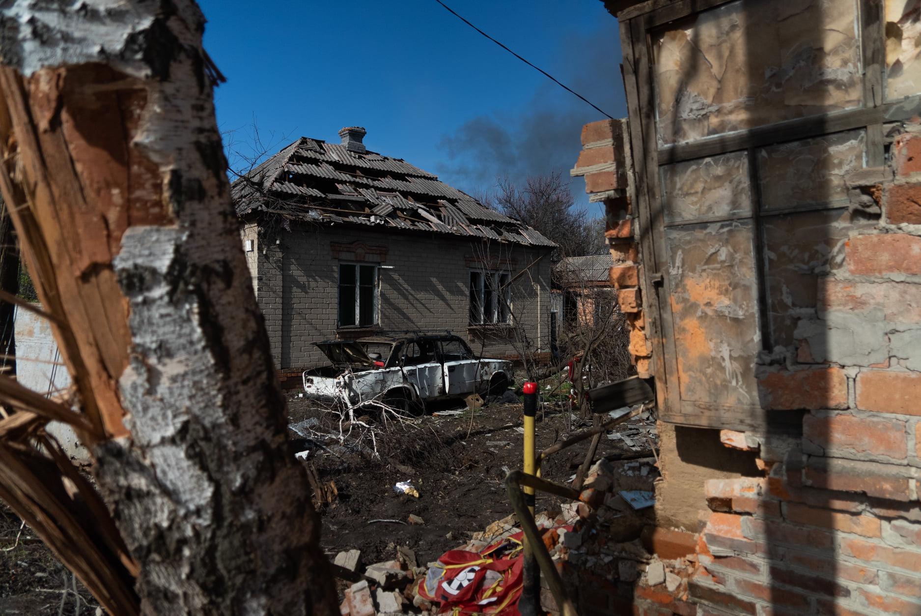 Dôsledky bombardovania v Mariupole