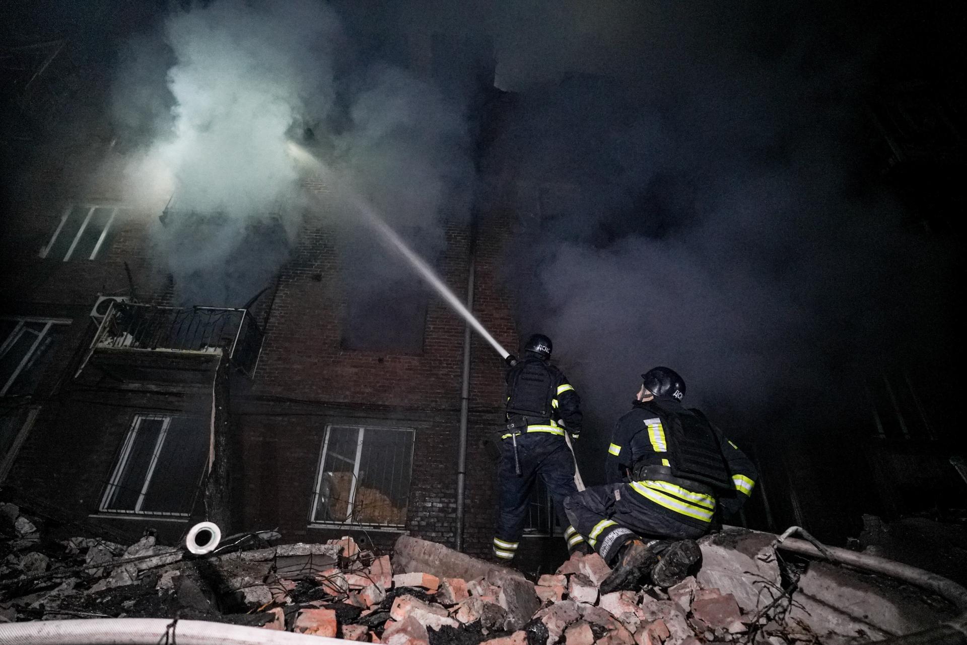 Kryvyj Rih po ruskom útoku, 9. 1. 2026.