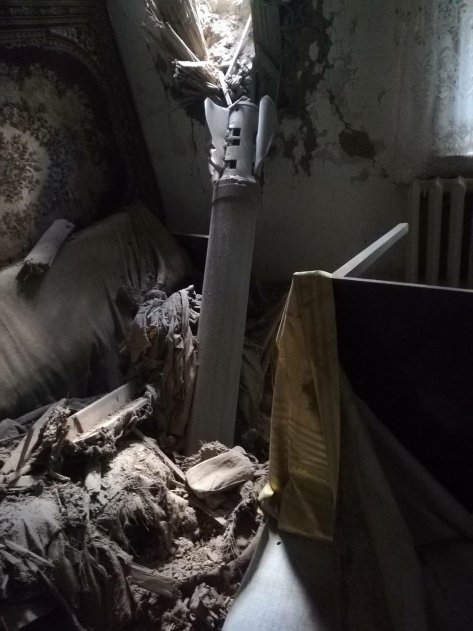 Donecká oblasť, raketa zasiahla obývanú oblasť.