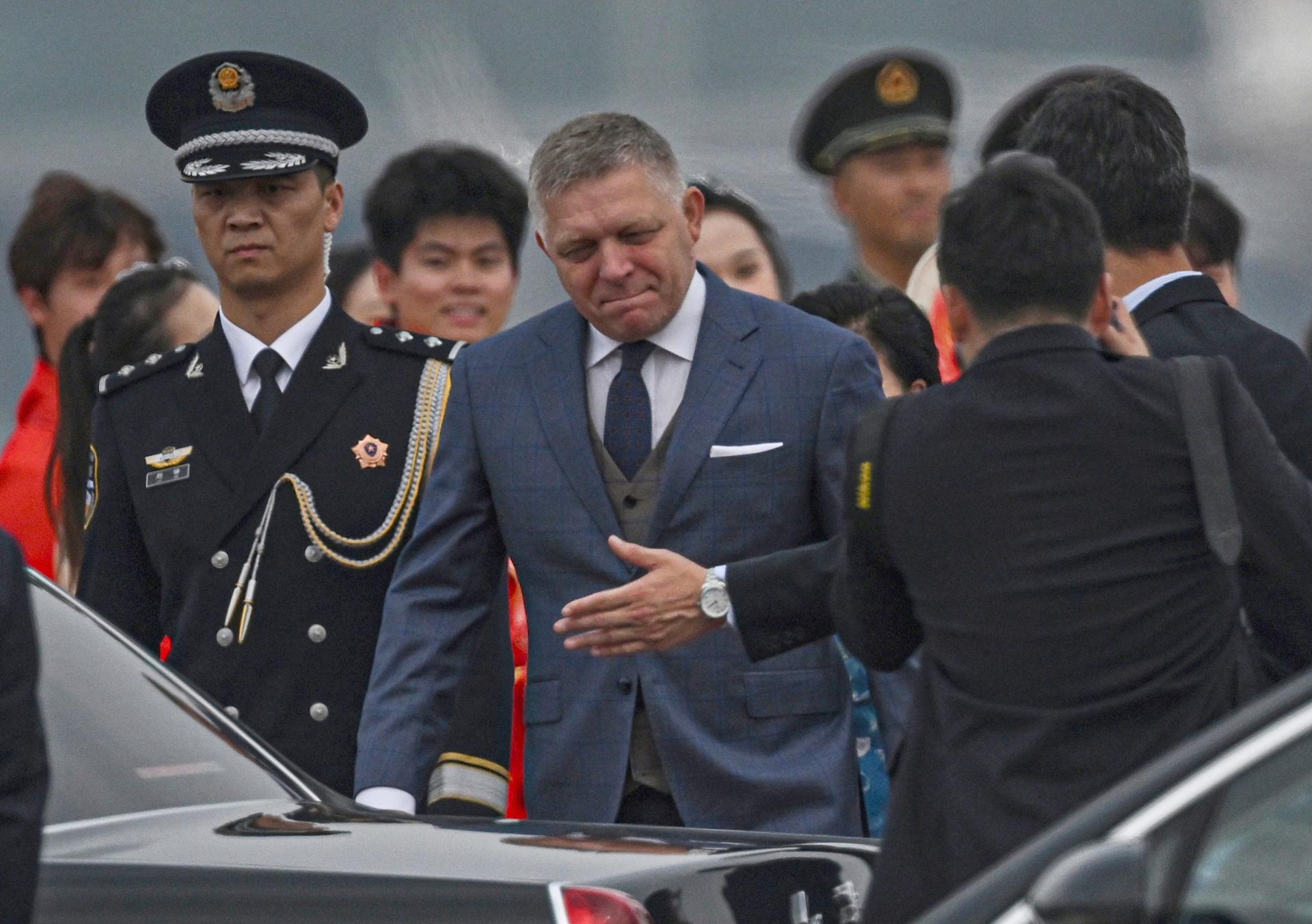 Premiér Robert Fico na medzinárodnom letisku v Pekingu, 2. septembra 2025
