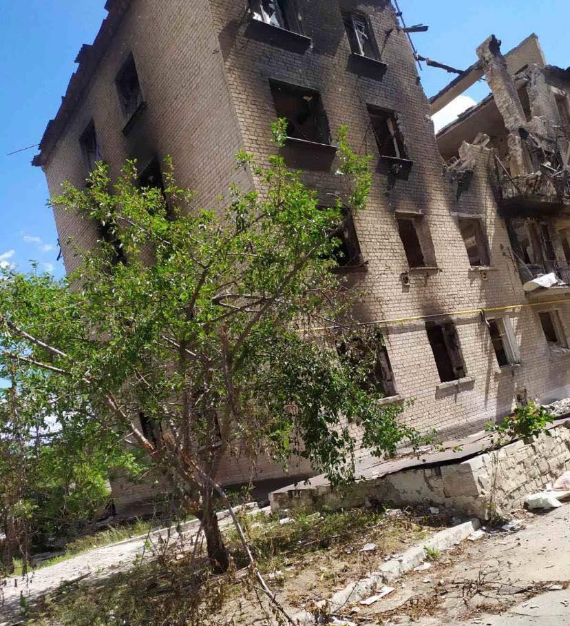 Luhanská oblasť. Dôsledky raketových útokov ruskej armády