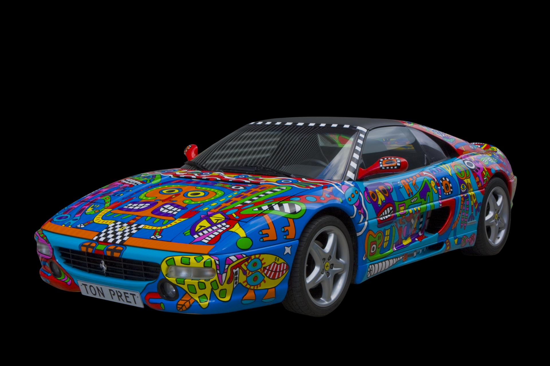 Ferrari 355 GTS Art Car má špeciálne doklady, bolo to jediné auto v Holandsku, ktoré malo v kolónke farba uvedené slovo: colorfull (pestrofarebné). V súčasnosti ho vystavujú v Spojených štátoch.