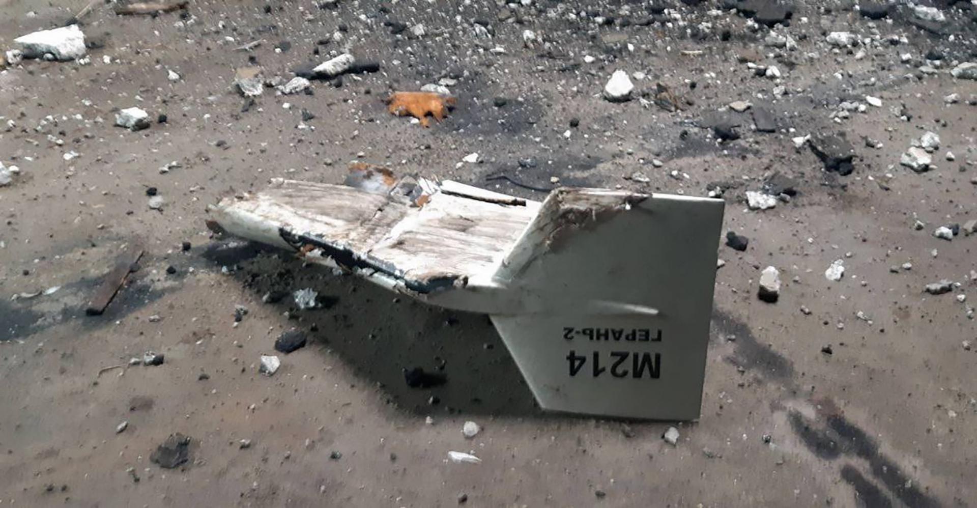 Jeden z dronov, ktoré boli použité na ničenie Kyjeva.