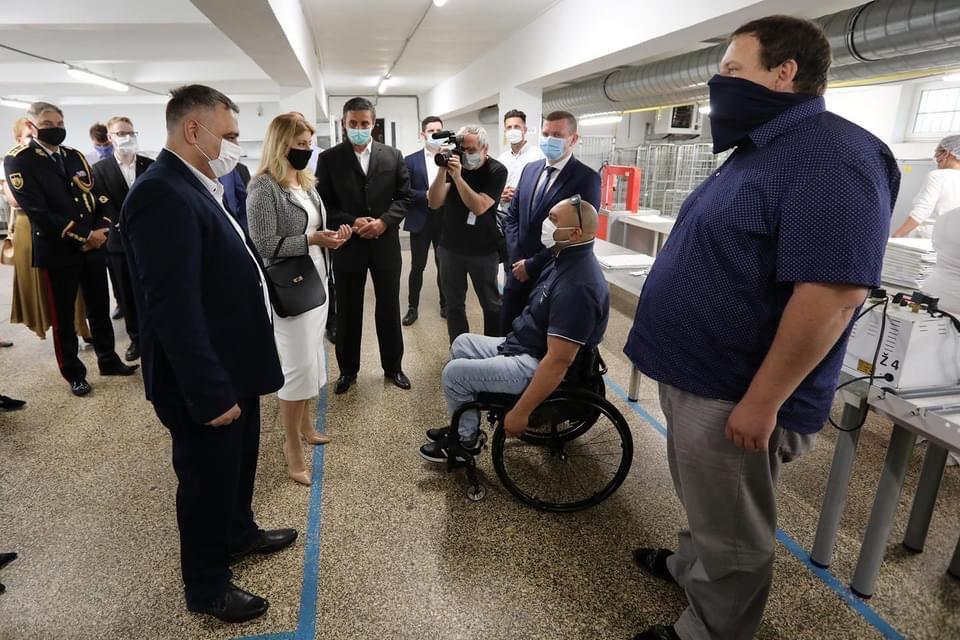 Návšteva prezidentky Zuzany Čaputovej v sociálnom podniku WASCO. 