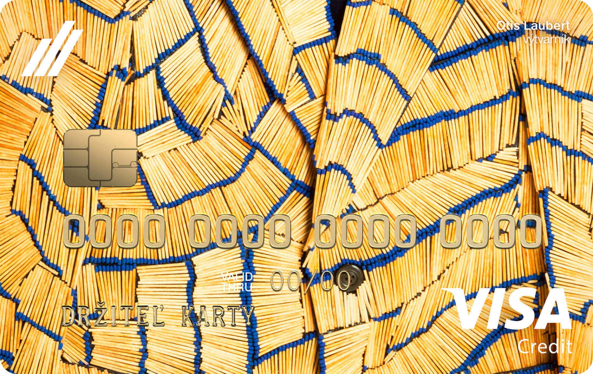 Nová súkromná kreditná karta VISA zlatá je inšpirovaná sakom z diela Hasič Otisa Lauberta