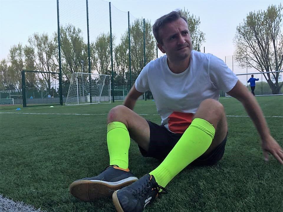 Najúspešnejší strelec za .týždeň, ktorý dal dva góly, obchodný manažér .týždňa Ondrej Grenčík.