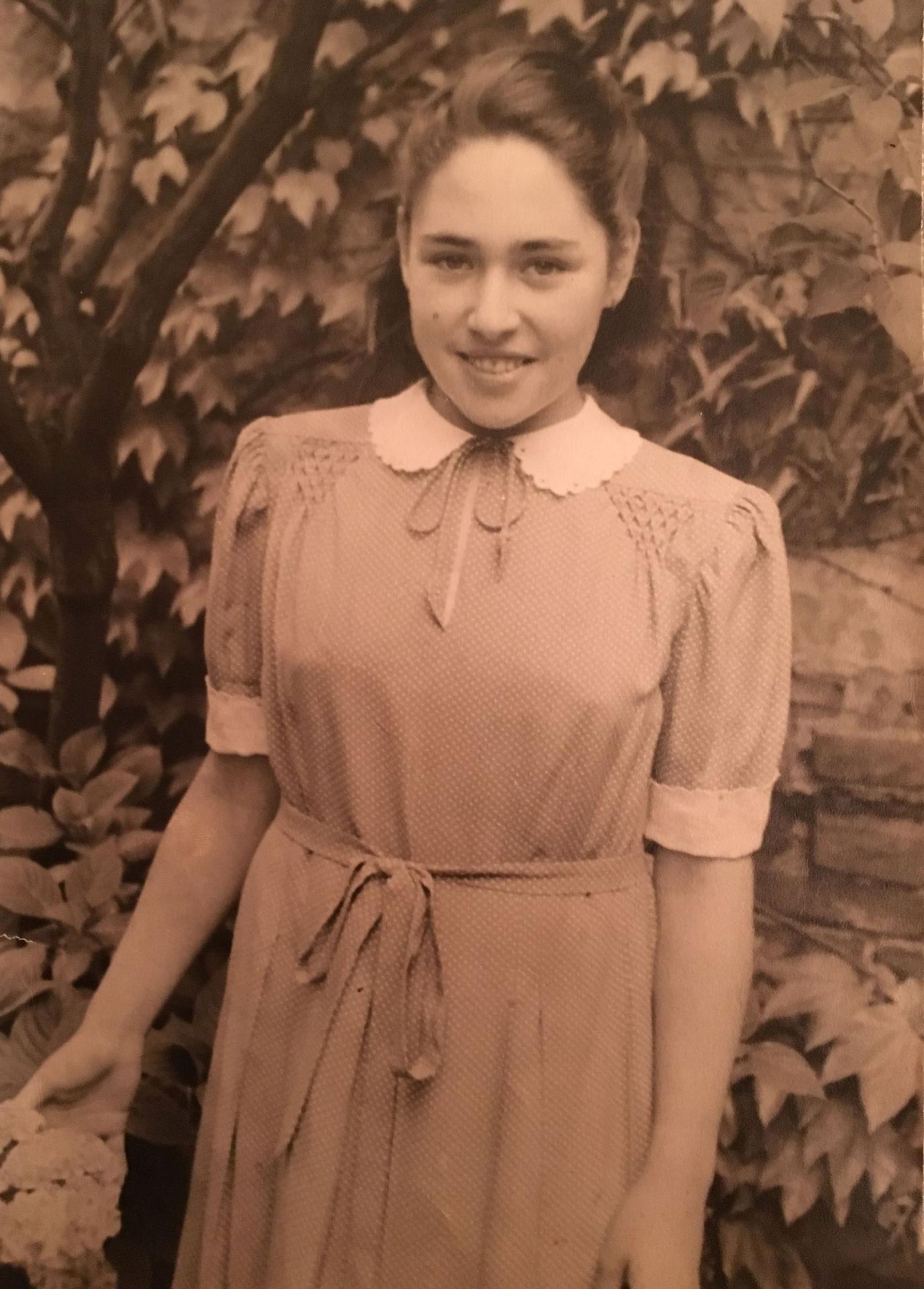 Alica Gažíková ako dievča.