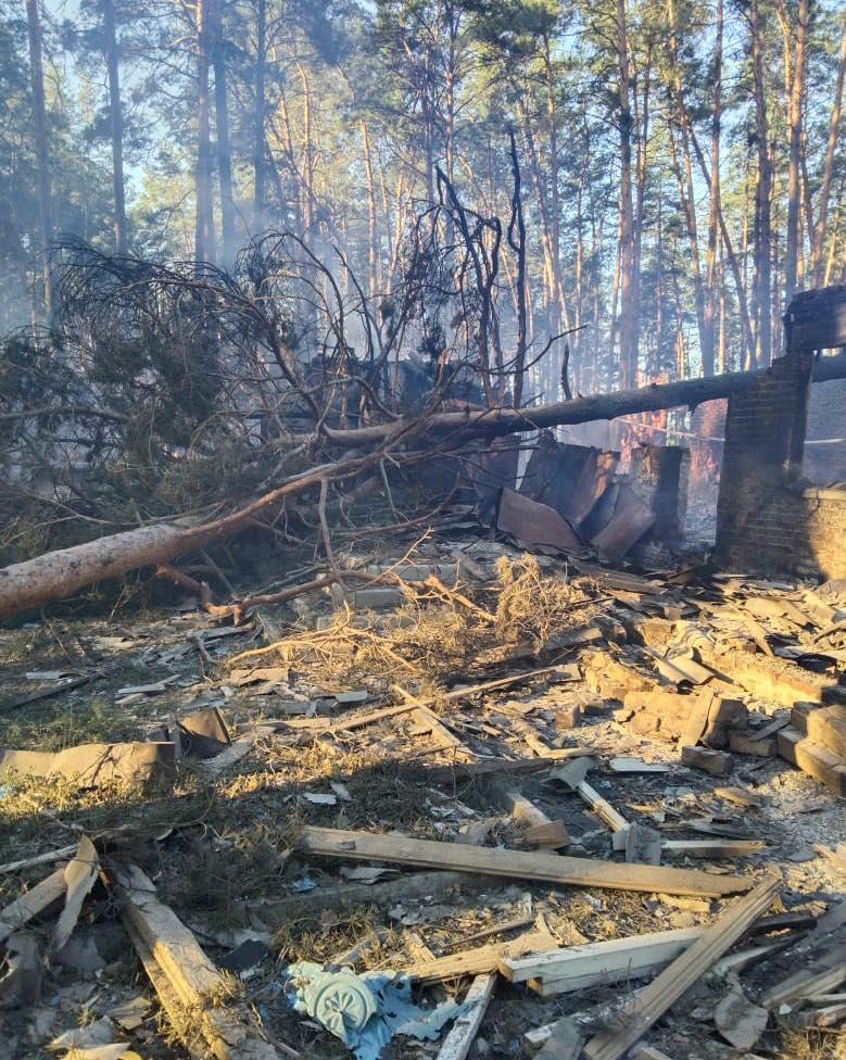 Zničený les v sumskom regióne.