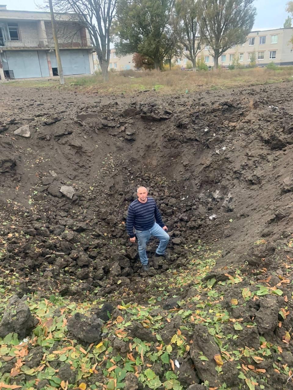 Zaporižie.Verejná budova poškodená útokom dronu