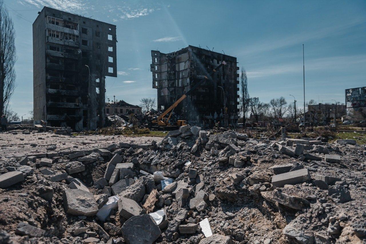 Borodianka, najviac zničené mesto v Kyjevskom regióne