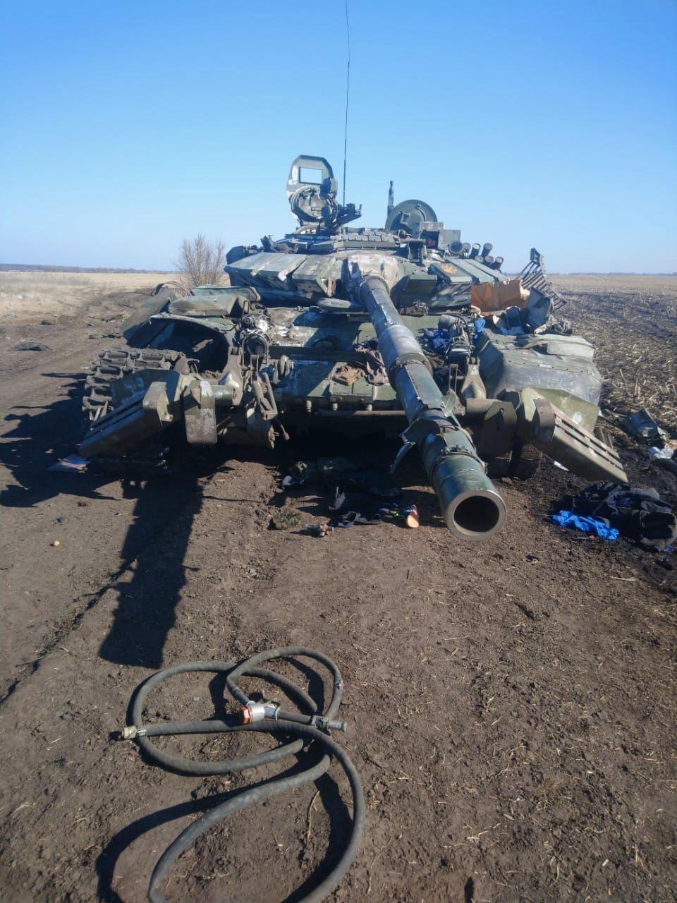 Černihovská oblasť, Zničená ruská vojenská technika