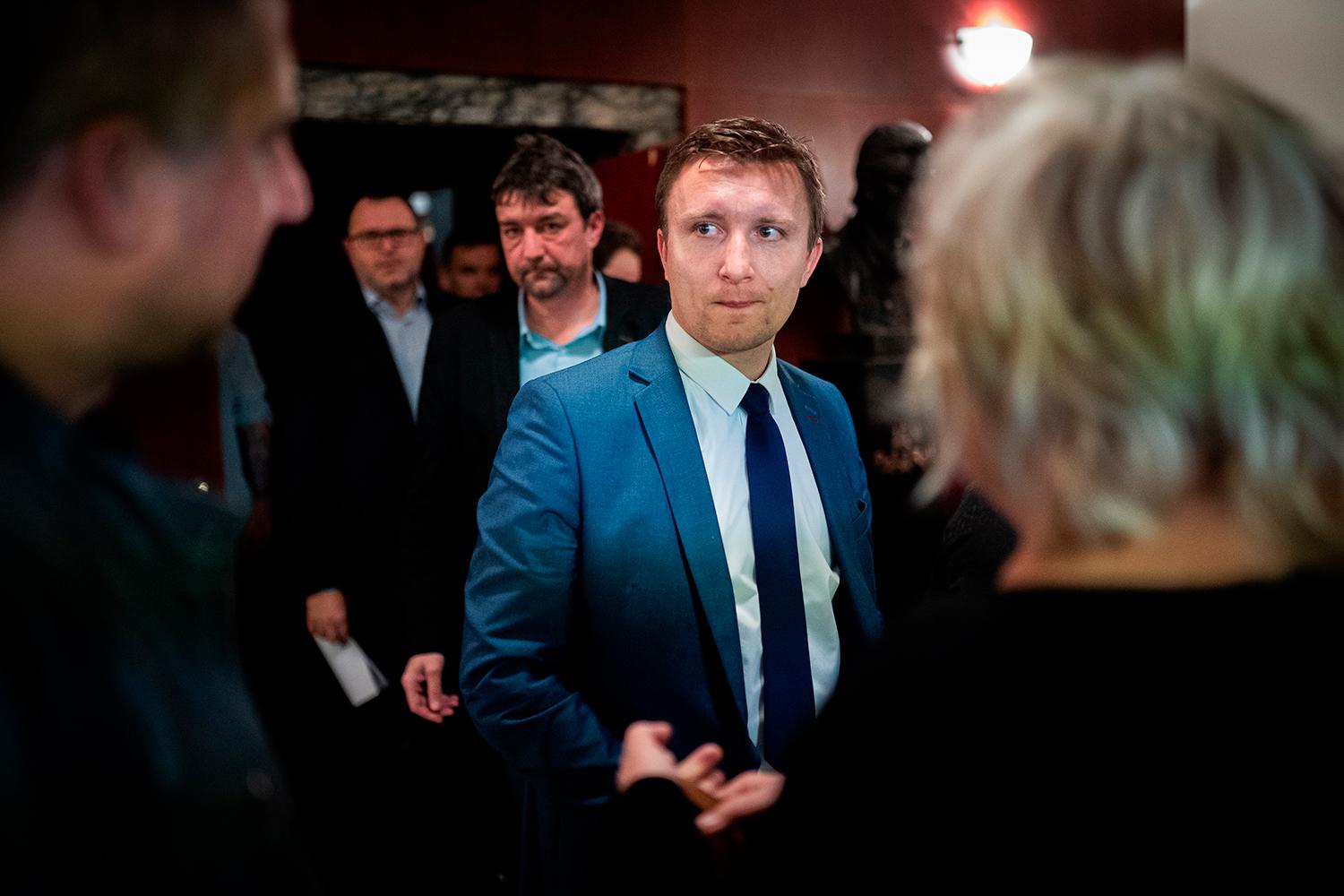 12. november 2019 Trnava: Šéf vyšetrovacieho tímu vraždy Jána Kuciaka Peter Juhás na medzinárodnej konferencii Slovensko proti všetkým mafiám. Juhásov tím sa dostal ku Kočnerovej komunikácii, ktorá významne prispela k dokazovaniu účasti na vražde.