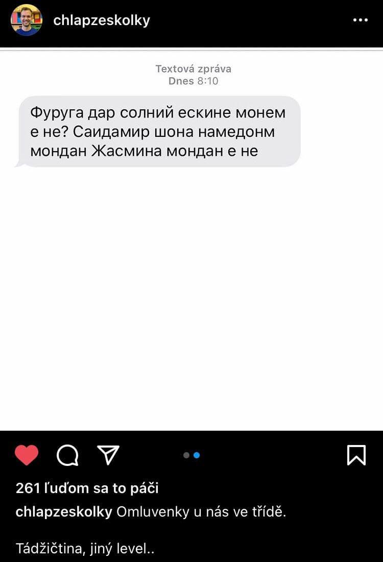 Práca učiteľa v škôlke prináša aj príhody ako ospravedlnenku v tádžičtine