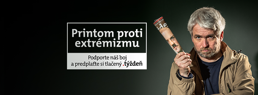 Printom proti extrémizmu.