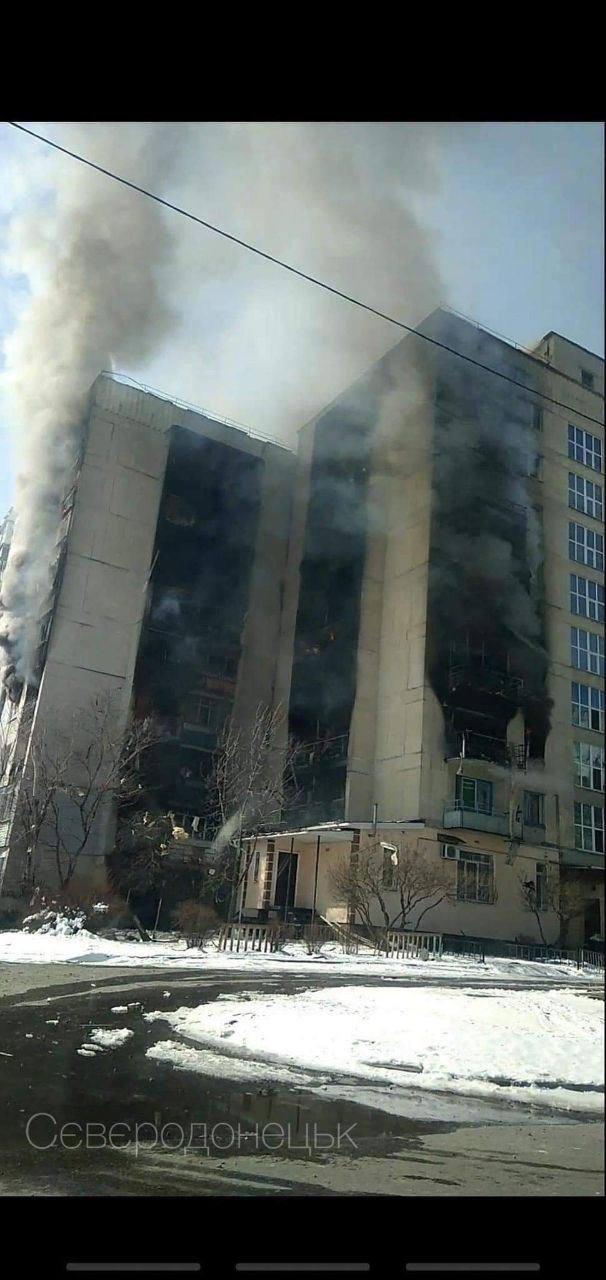 Severodoneck, Luhanská oblasť po ostreľovaní