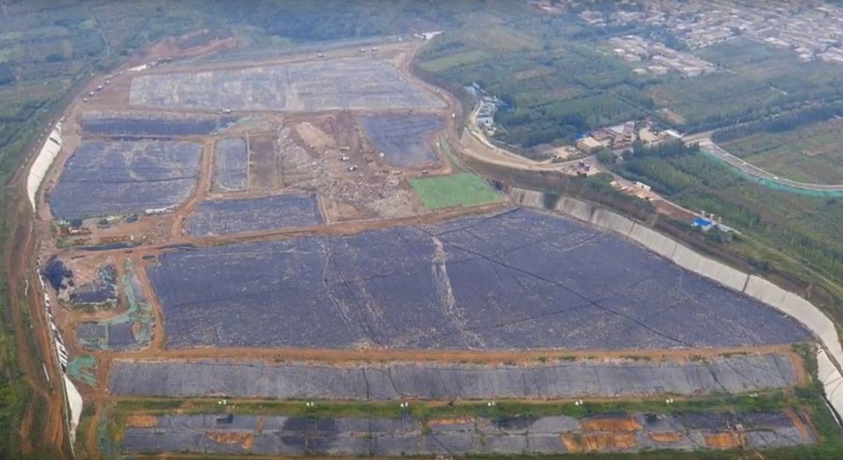 Najväčšia čínska skládka odpadu Jiangcungou sa zaplnila predčasne