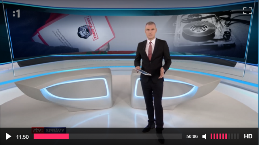 RTVS zaradila správu o existencii zvukovej nahrávky Gorila až ako 7. reportáž večerných správ.