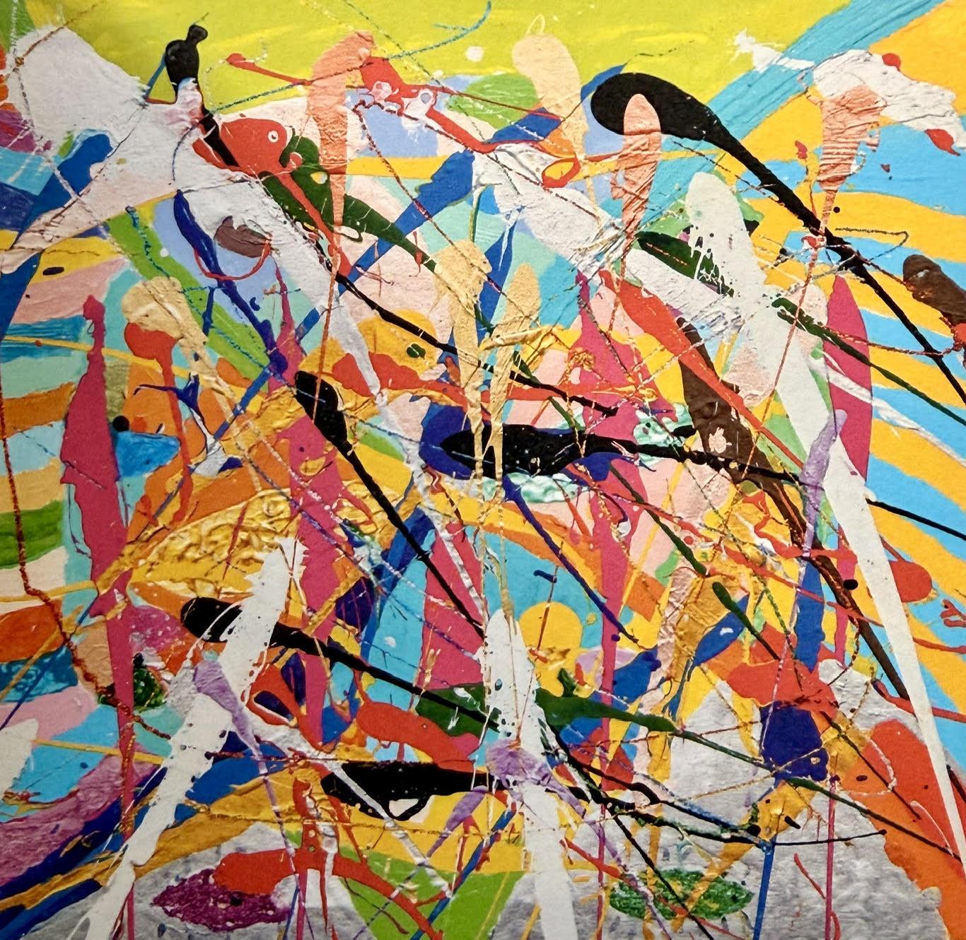 Chaos of Creation, 20. február 2023, akryl na plátne, 40 × 40 cm