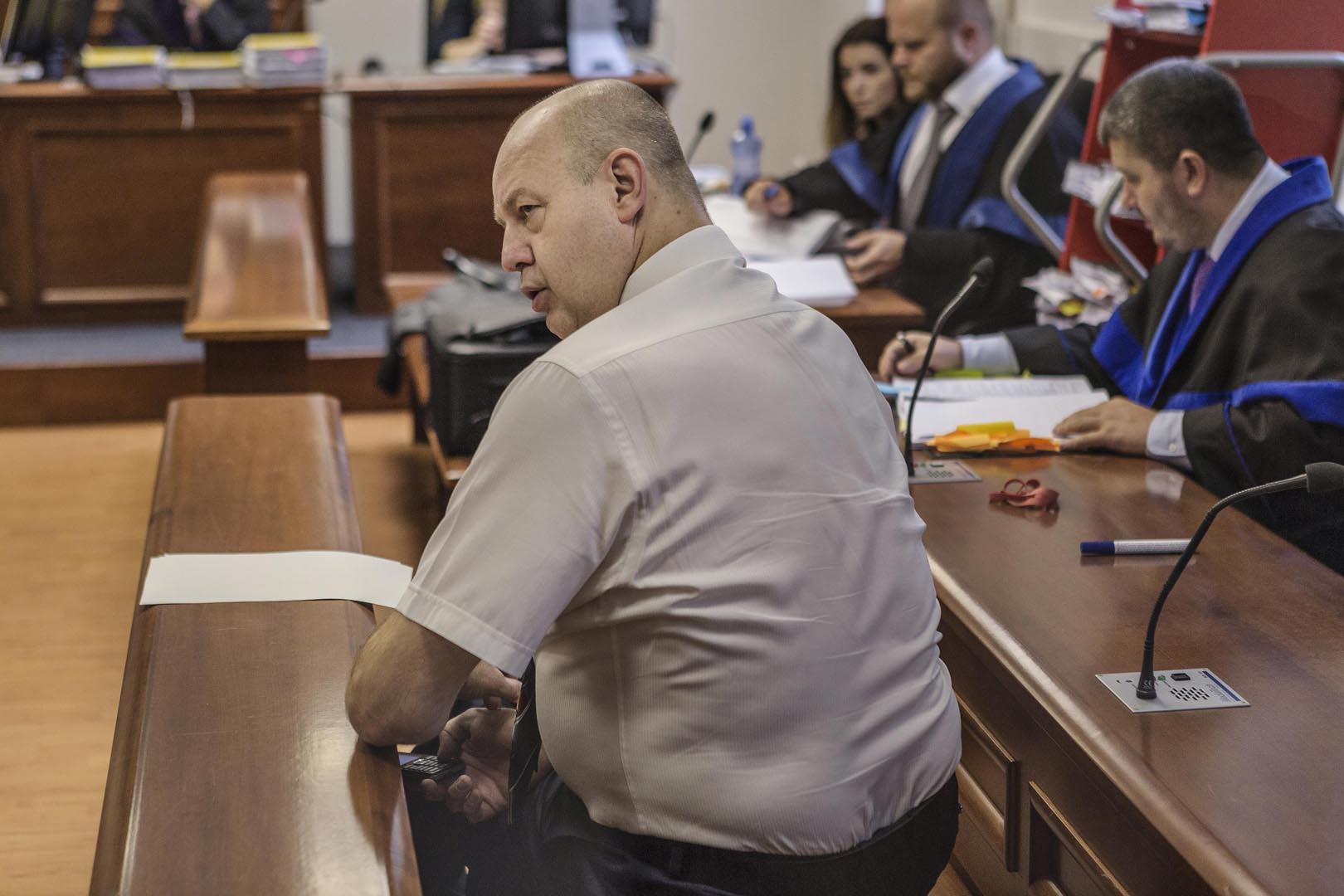 31. júl 2019, Pezinok: Pavol Rusko krátko pred začiatkom pojednávania. 