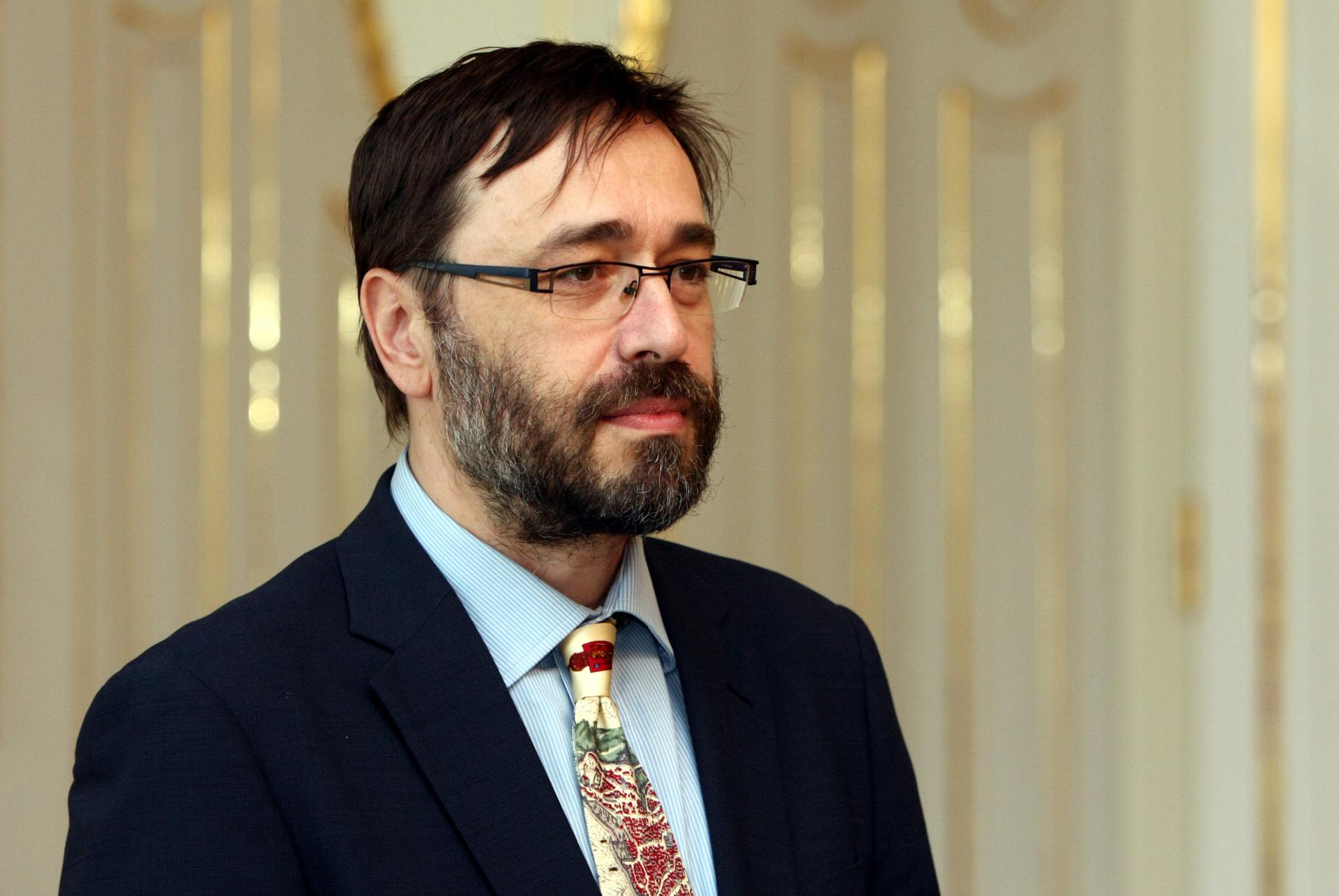 23. marec 2017 Bratislava, Slovenská republika: Diplomat Radovan Javorčík, ktorého prezident SR poveril vedením diplomatickej misie SR pri NATO v Bruseli, v Prezidentskom paláci.