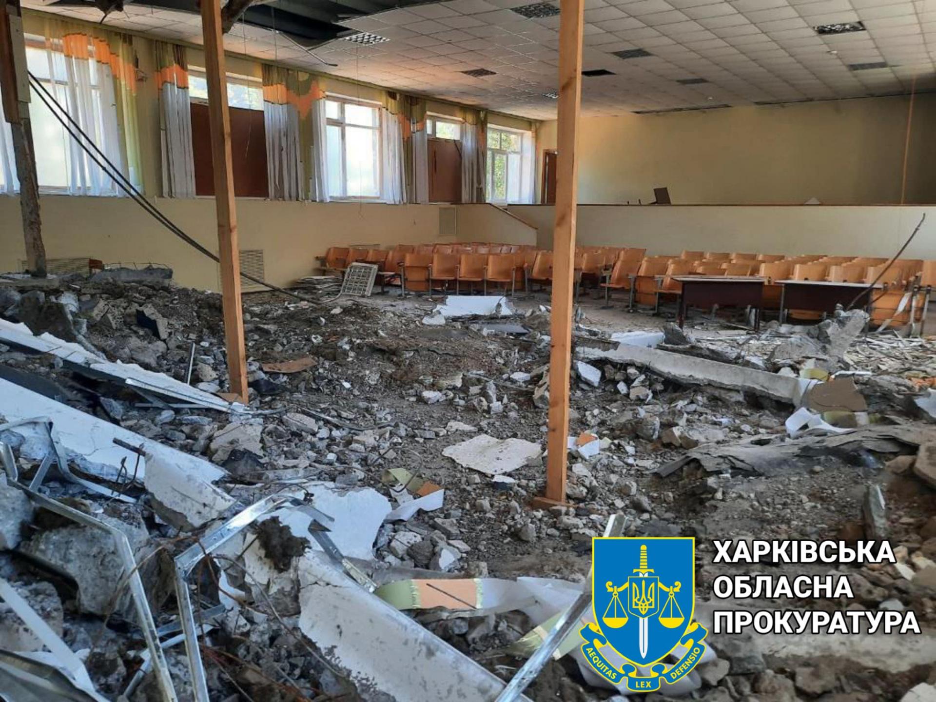 Charkov, Prokurátor obhliada zničenú školu