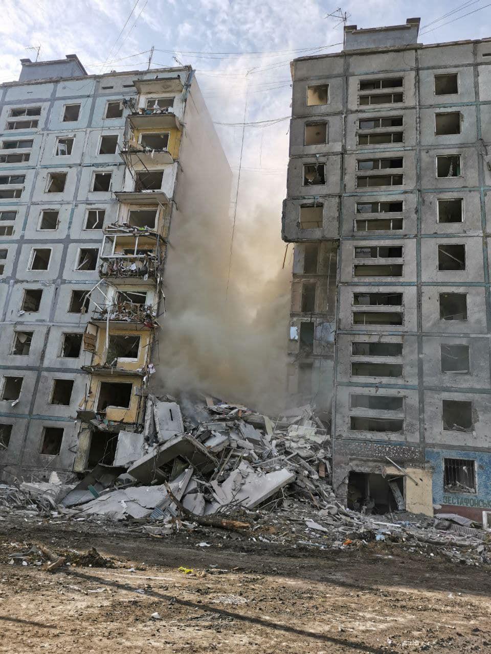 Záporožie, Výšková budova po raketovom útoku