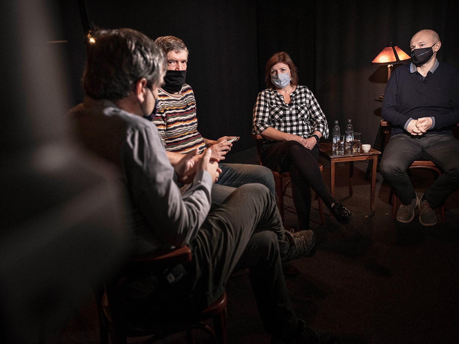 Richard Kollár, Štefan Hríb, Alexandra Bražinová a Boris Klempa.