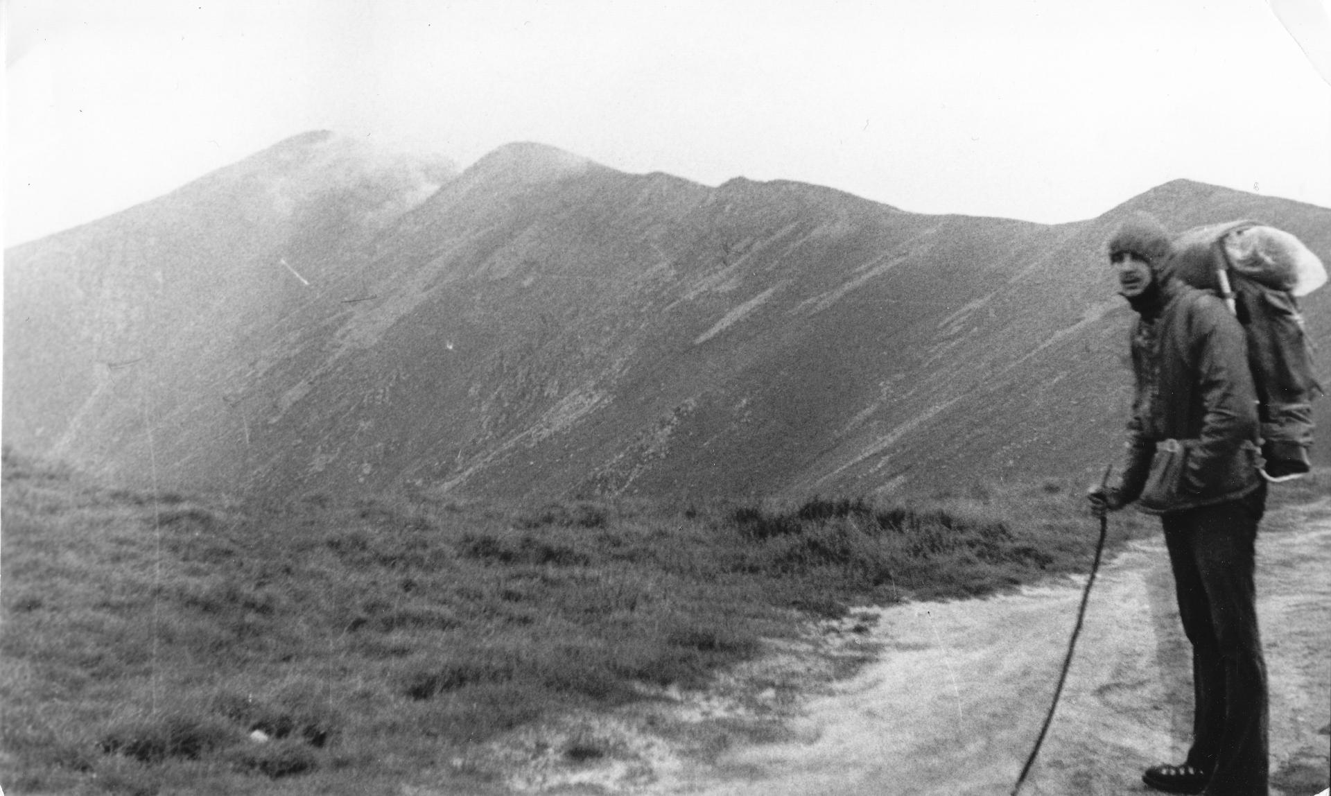 Na hrebeni Nízkych Tatier v roku 1982.