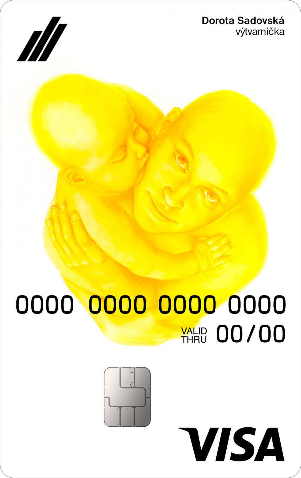 Karta inšpirovaná dielom Madona výtvarníčky Doroty Sadovskej