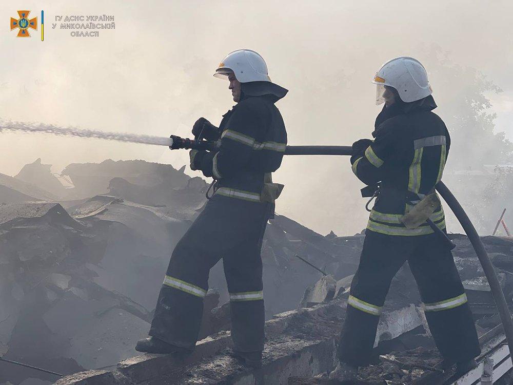 Zachranné zložky v akcii v meste Mykolajiv