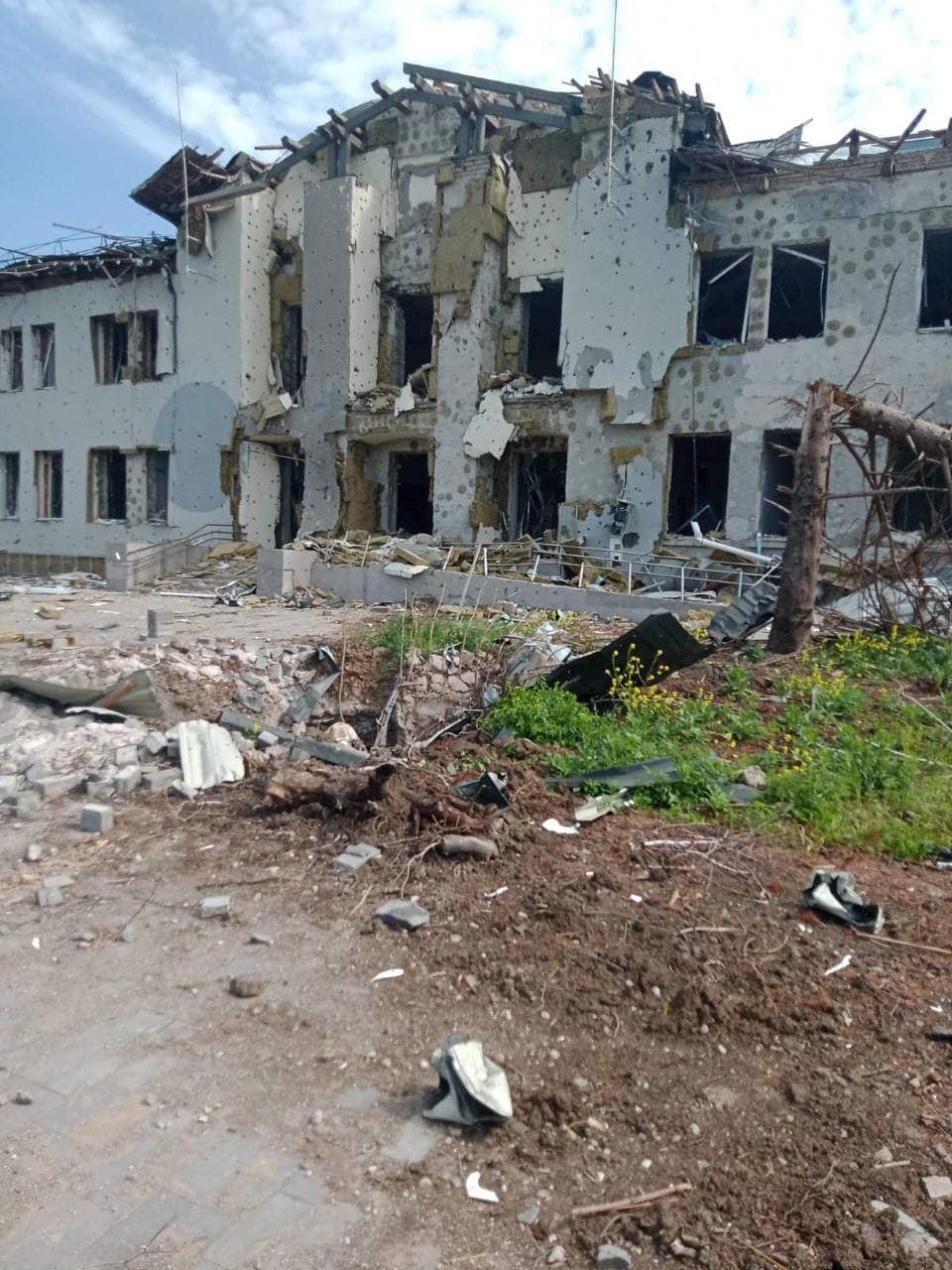 Zbombardovaná škôlka v Mariupoli