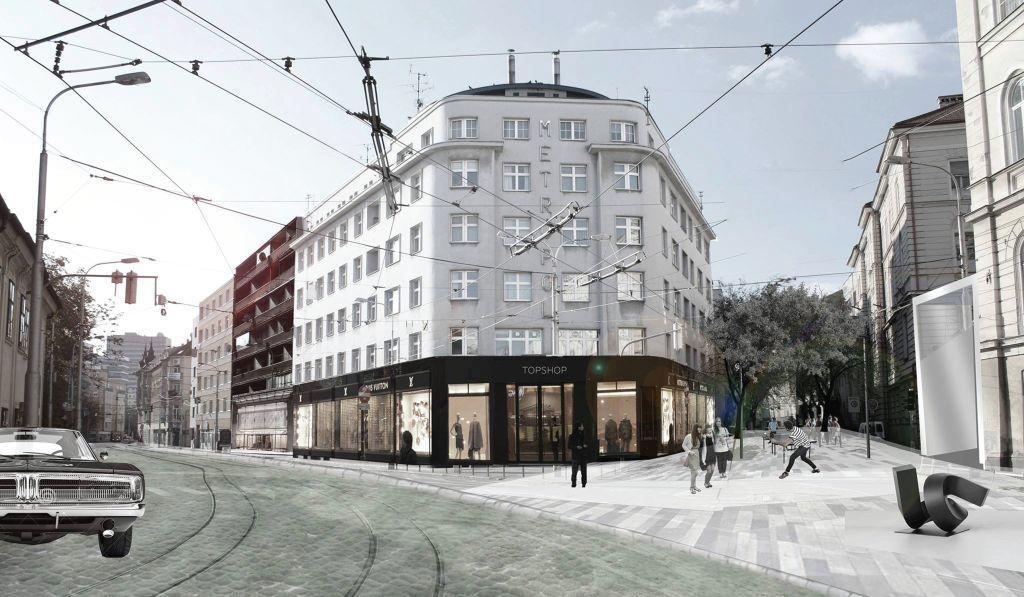 Parter má komunikovať s ulicou. Treba odstrániť bariéry (stĺpy, rozvádzače, značky).