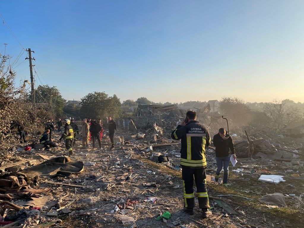 Dnipro, výsledok raketového útoku