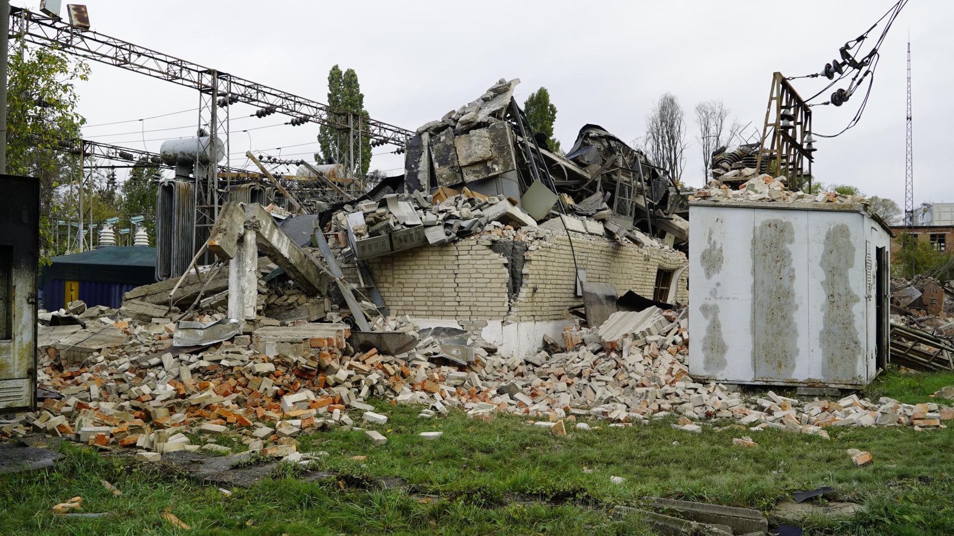 Útok na železničnú infraštruktúru v Charkove (2).