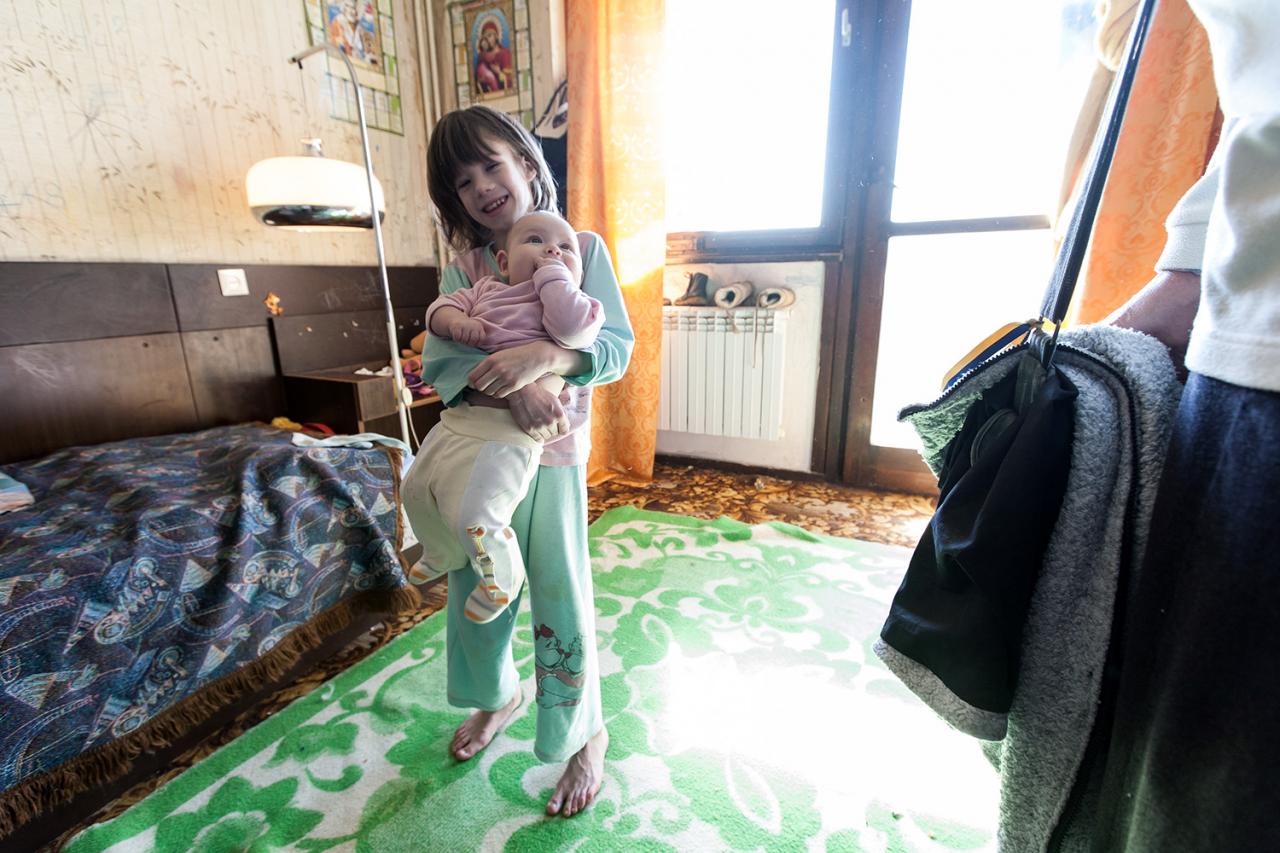 V hrozných podmienkach sa v hoteli narodili už aj dve bábätká. (foto: David Hanko)