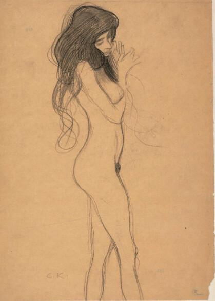 G. Klimt: štúdia k Beethovenovmu vlysu „Tri gorgony"