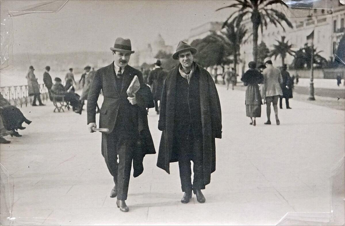 Paul Guillaume a Amedeo Modigliani v Nice 1917
