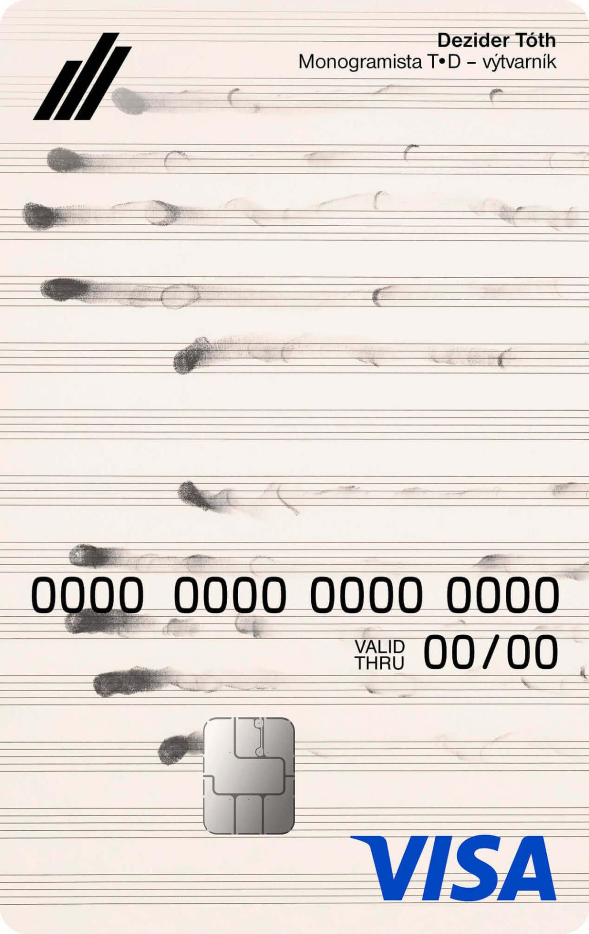 Karta znázorňujúca dielo Partitúra Lamentácia od Dezidera Tótha