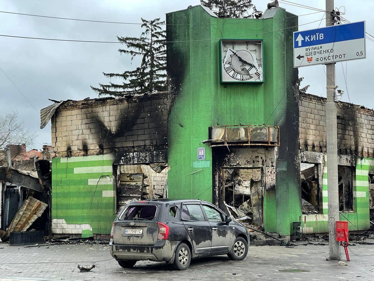 Irpin po ostreľovaní