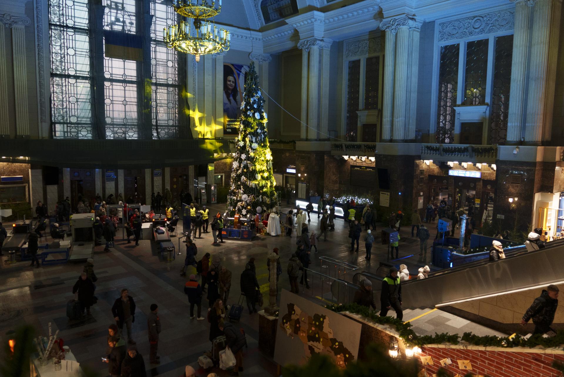 Hlavná stanica v Kyjeve, 19.12.2022.