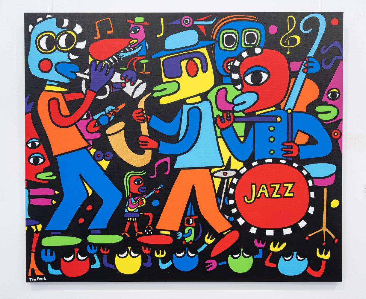 Obrazy Tona Preta majú úspech aj u mladých, aj u starších milovníkov umenia. ,, Sú to veselí, pozitívni ľudia ako ja,“ hovorí holandský výtvarník. Vyše 20 jeho diel vystavuje Múzeum moderného umenia Danubiana do 1. septembra. 